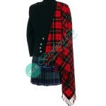 Wallace Scottish Tartan Bagpiper Drummer Kilt Fly Plaid